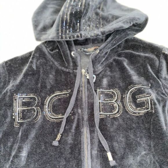 BCBG Maxazria Velour Embellished track suit Y2K - Picture 2 of 9